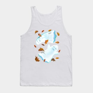 Kawaii Halloween Ghost Pattern by Robert Phelps Tank Top